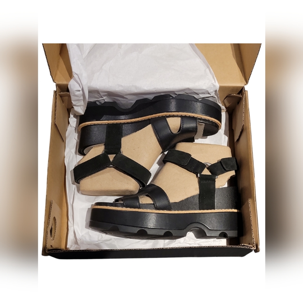 SOREL Women's Joanie lV Ankle Strap Wedge Sandals, Size 6.5 - Picture 5 of 10